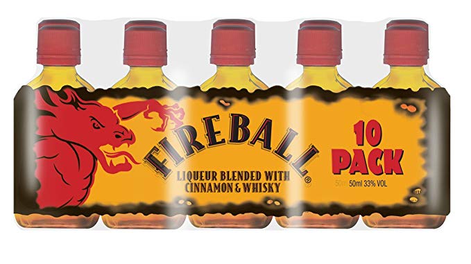 Fireball Cinnamon Whisky (10 Loose bottles of 50 ml)