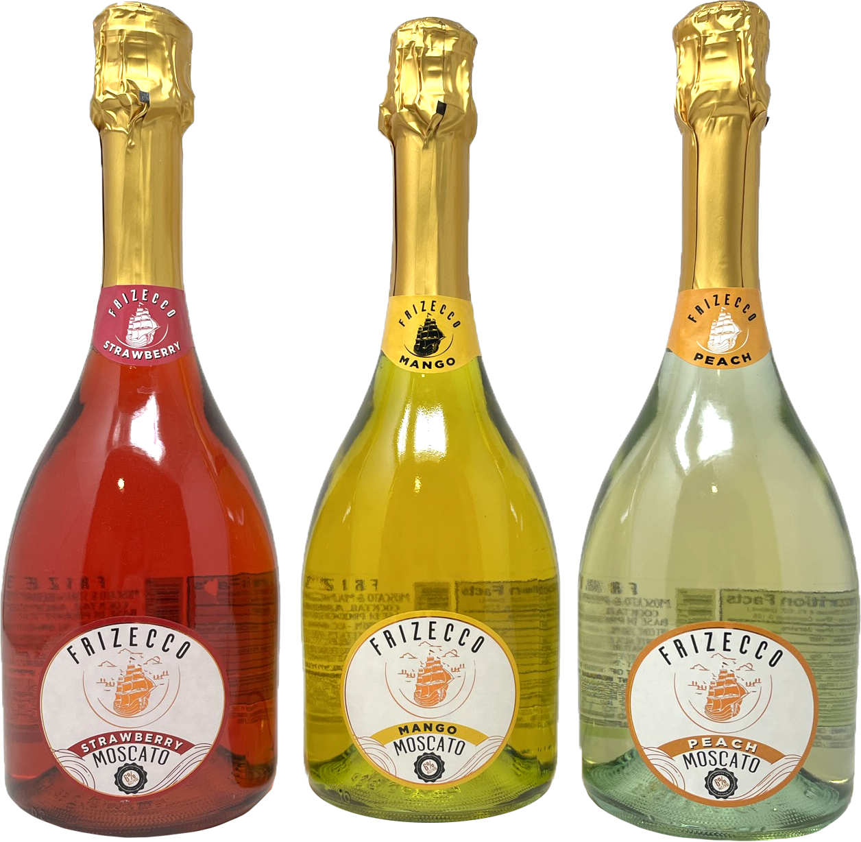 Frizecco- Sparkling Moscato with Flavors (6-Pack 2 Bottles Each)