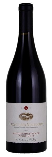 Lazy Creek Vineyards Pinot Noir Middleridge Ranch 2015