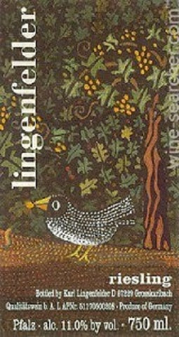 Lingenfelder Riesling Bird Label 2016