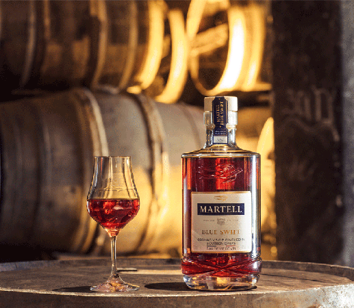Martell Cognac VSOP Blue Swift Finished In Bourbon Casks-Wine Chateau