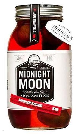 Midnight Moon Junior Johnson's Strawberry Moonshine