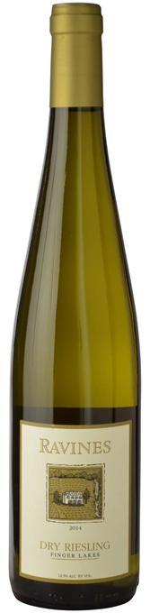 Ravines Riesling Dry White Springs Vineyard 2015