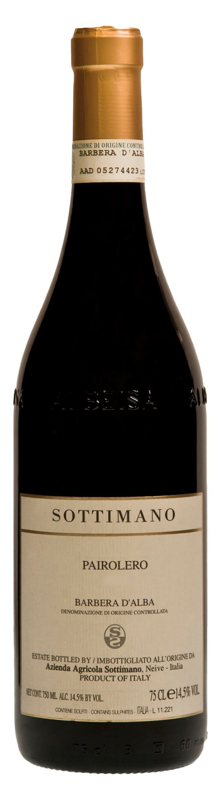Barbera d'Alba Superiore 'Pairolero', Sottimano 2019
