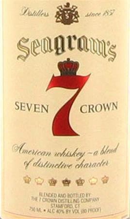 Seagram's 7 Crown Blended Whiskey-Wine Chateau