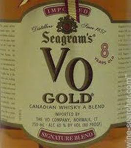 Seagram's Vo Canadian Whiskey 8 Year Gold