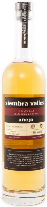 Siembra Valles Tequila Anejo