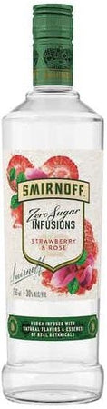 Smirnoff Zero Vodka Strawberry and Rose