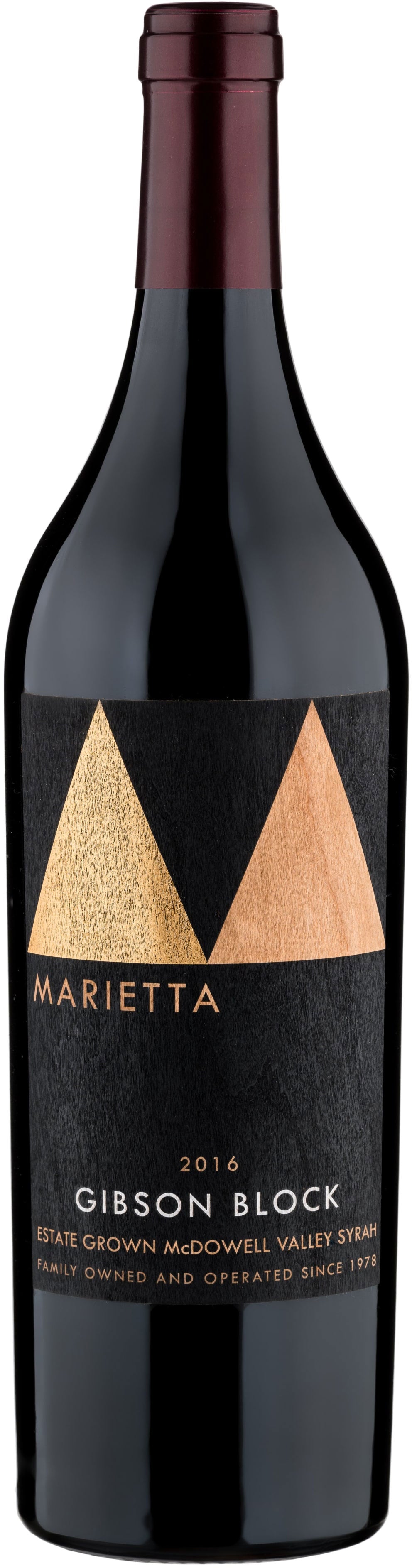 Marietta Cellars Syrah Gibson Block 2016