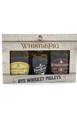Whistle Pig 10yr, 12yr & Piggy Back 50ml of Each Gift Pack