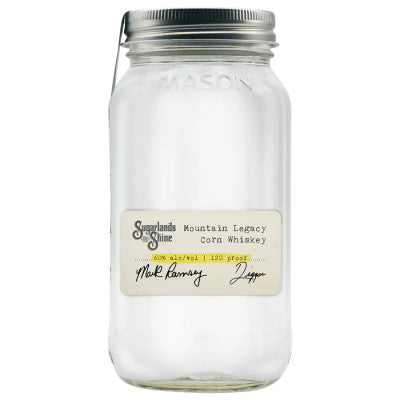 Sugarlands Shine Legacy Corn Whiskey Moonshine Whiskey