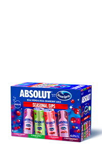 Absolut Oceanspray Winter Variety 8pk Cans (Case of 3 Bottles)