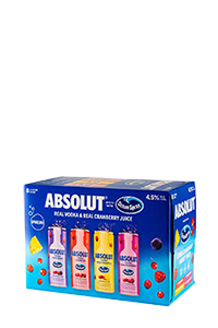Absolut Oceanspray Variety 8pk Cans (Case of 3 Bottles)