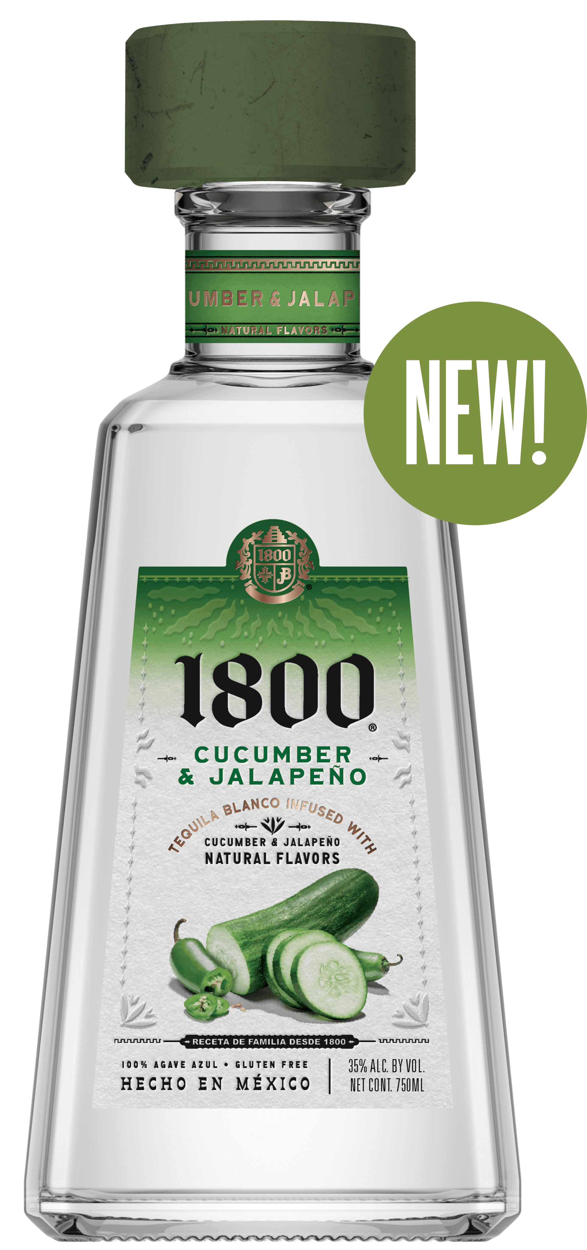 1800 Cucumber & Jalapeño Tequila