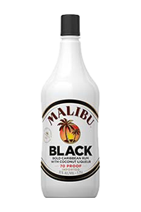 Malibu Black Rum (Case of 6 Bottles)