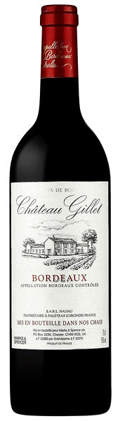 Chateau Gillet Bordeaux Rouge 2018 750-12 2018