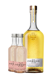 Codigo 1530 Reposado Tequila w/2x50ML (Blanco & Rosa)