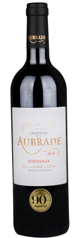 CHATEAU DE L' AUBRADE BORDEAUX ROUGE 2018