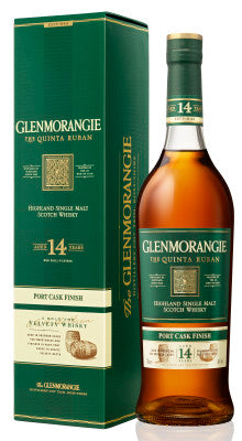 Glenmorangie 14 Year Quinta Ruban Single Malt Scotch Whiskey (Gift Box)