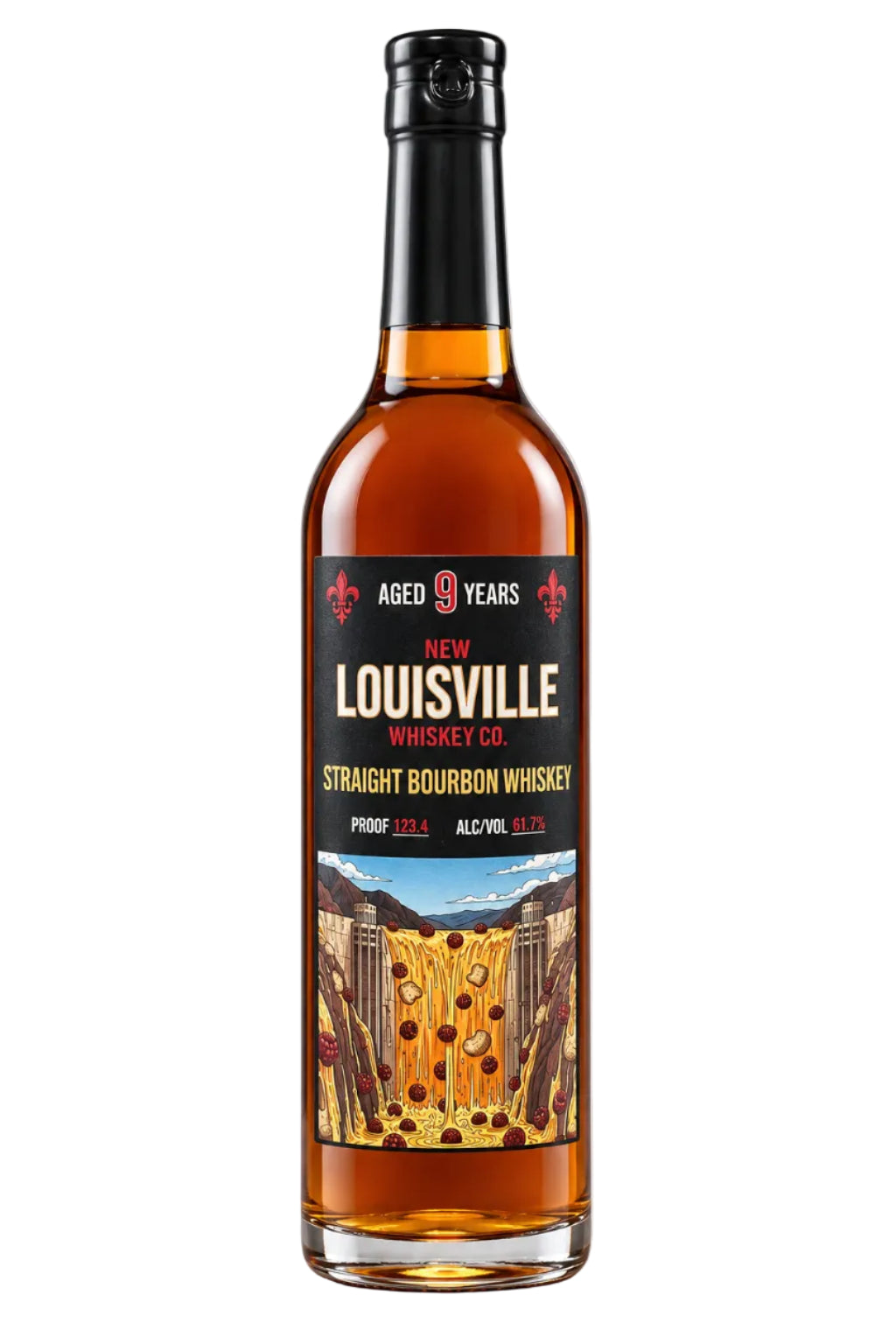 New Louisville Straight Bourbon Whiskey 9 Year, 750ml