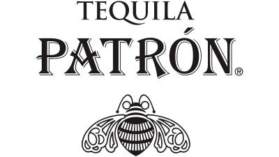 Patron Silver Tequila VAP with Two Highball Glasses
