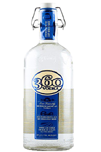 360 Vodka 80 Proof (Case of 6 Bottles)
