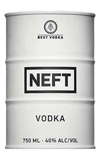 Neft Vodka White Barrel Oil Can