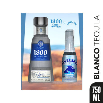 1800 Silver Tequila w/Mineral Water