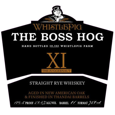 Whistle Pig Boss Hog XI Whiskey