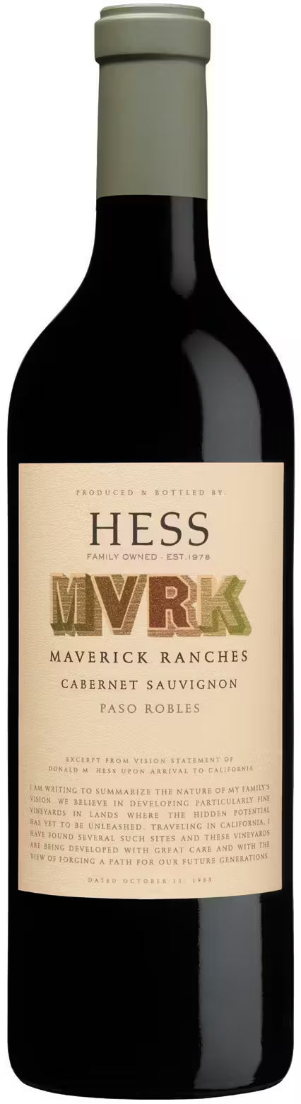 The Hess Collection Cabernet Sauvignon Maverick Ranches Paso Robles 2022