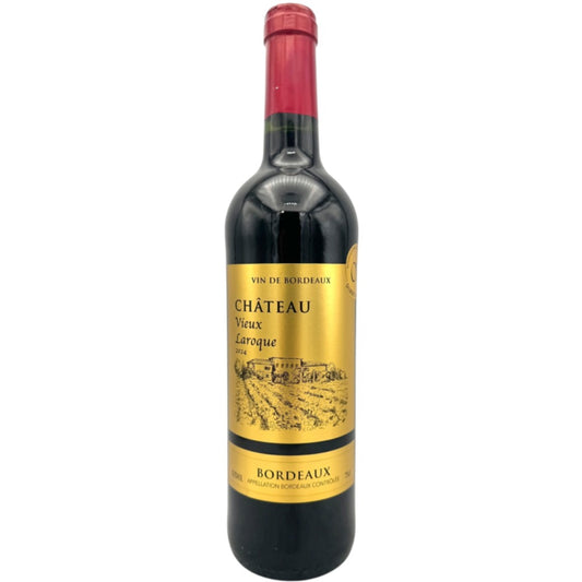 Château Vieux Laroque 2024 Bordeaux red wine bottle
