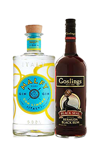 Goslings Black Seal Rum/Malfy Gin Con Limone Combo (3+1)