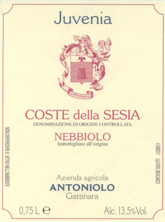 Nebbiolo Coste Della Sesia 'Juvenia', Antoniolo