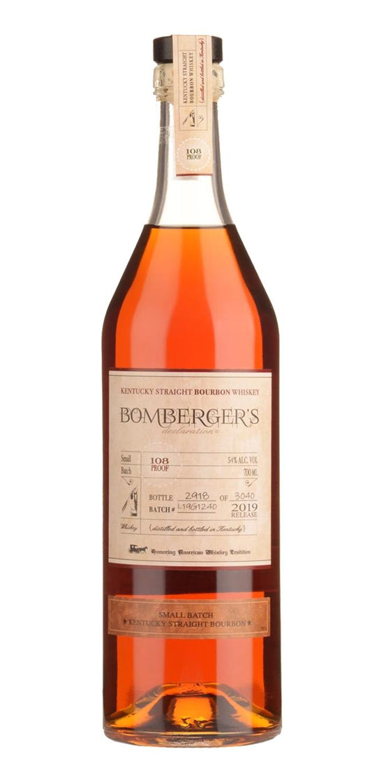 Bombergers Declaration Small Batch Bourbon 2022 Release