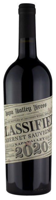 CLASSIFIED CLASSIFIED CABERNET SAUVIGNON 2020 (Case only)
