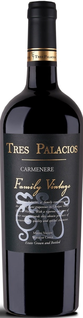 Carmenere, 'Family Vintage', Tres Palacios 2020