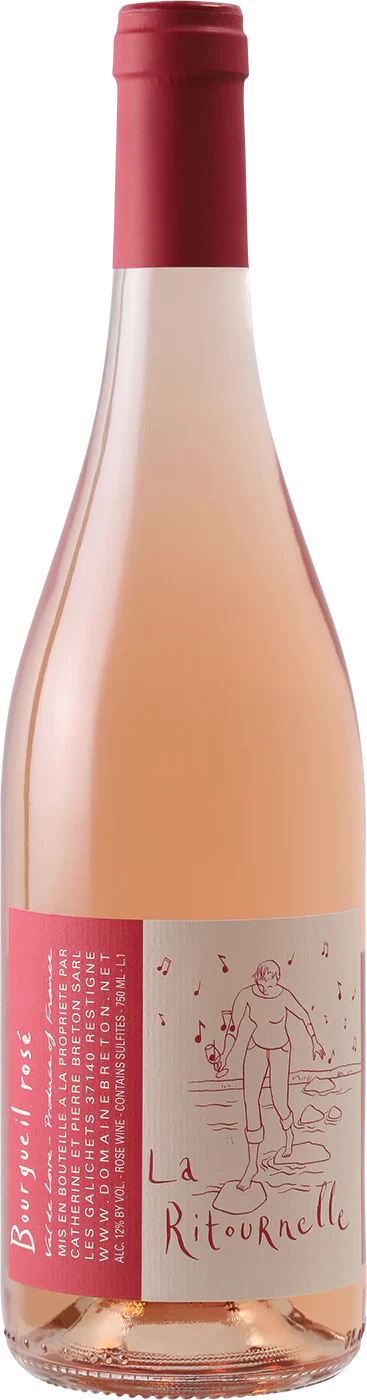 Catherine et Pierre Breton Bourgueil RosÃ© La Ritournelle 2021 (Case only)