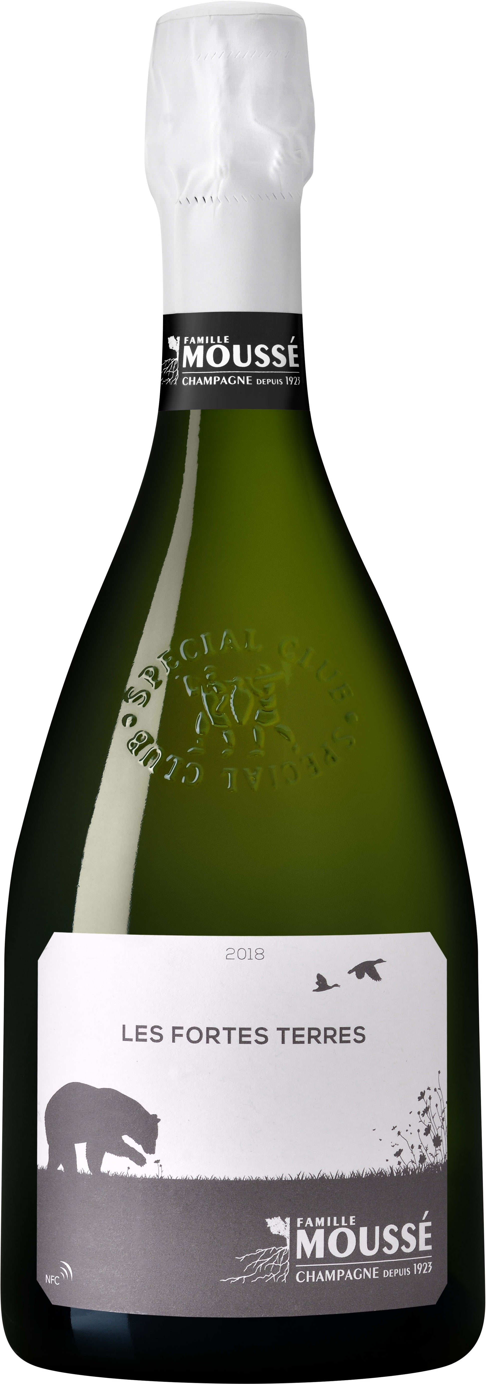 Champagne 'Les Fortes Terres' Extra Brut, Famille Mousse [Club Bottle] 2018