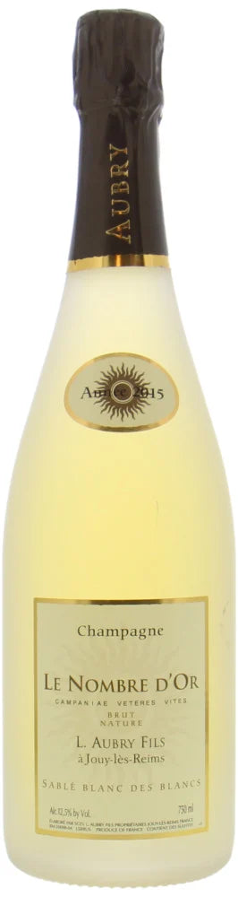 Champagne, "Le Nombre d'Or Sable Blanc des Blancs", Aubry 2015