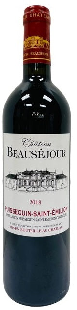 Chateau Beausejour Puisseguin Saint Emilion 2018 12x375ml 2018 (Case only)