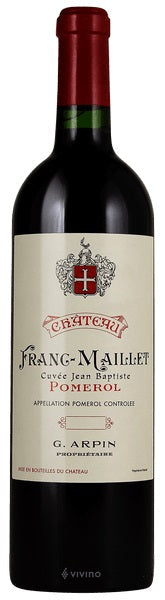 Chateau Franc Maillet "Cuvee Jean Baptiste" Pomerol 2015 12x 2015 (Case only)