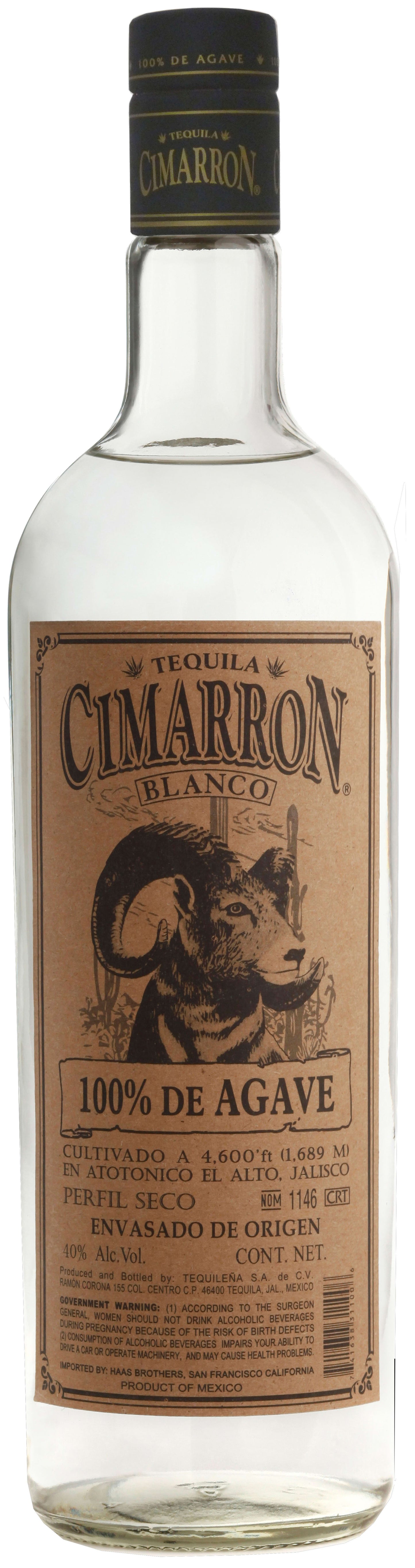 Cimarrón Blanco Tequila