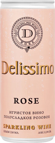 DELLISSIMO ROSE SPARKLING WINE 24/250ML (Case only)