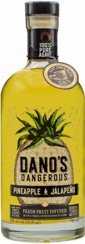 Dano's Dangerous Tequila Blanco Infusions Pineapple Jalapeno Tequila