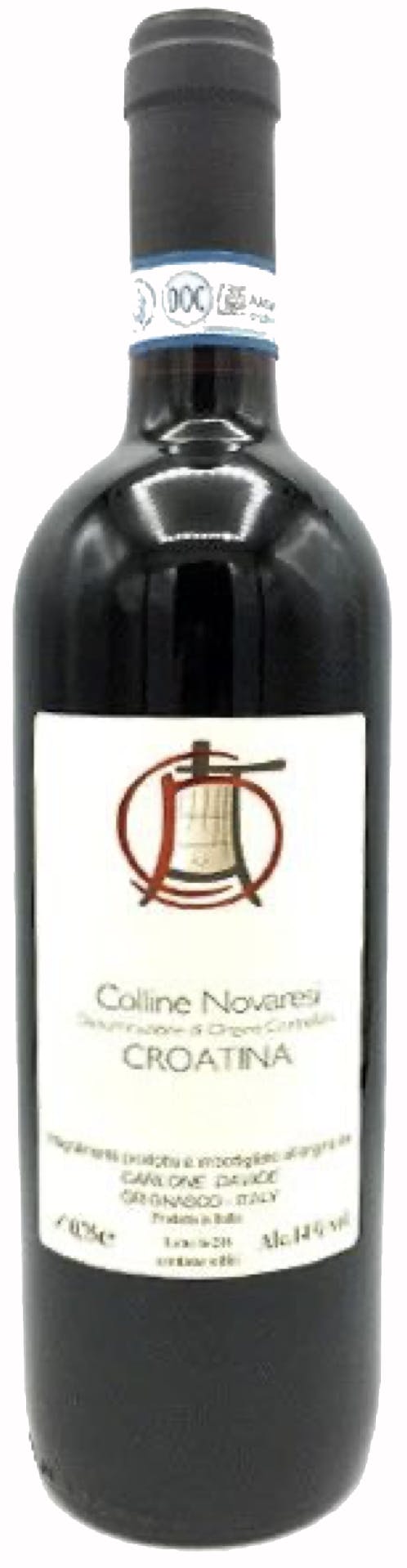 Davide Carlone Colline Novaresi DOC Croatina 2018 12x750ml 2018 (Case only)