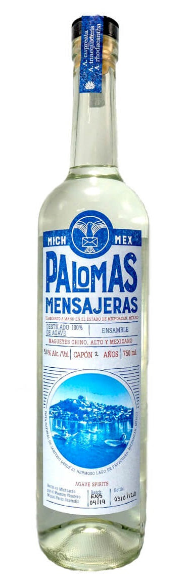 Destilado de Agave, Ensamble Capon (Chino/Alto/Mexicano) Palomas Mensajeras