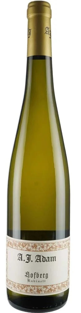Dhron Hofberg Riesling Kabinett, A.J. Adam^Prg 2020