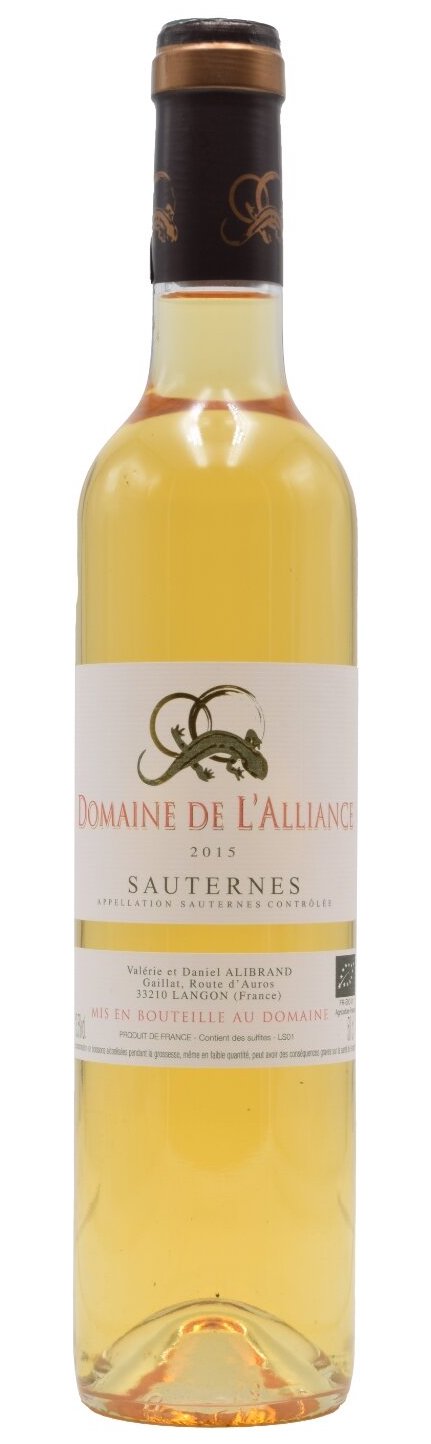 Domaine de l'Alliance Sauternes 2015 (Case only)