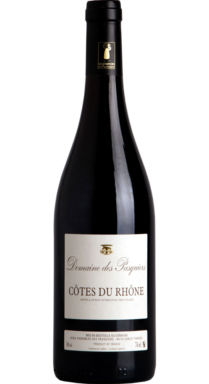 Domaine des Pasquiers CÃ´tes du RhÃ´ne Rouge 2019 (Case only)