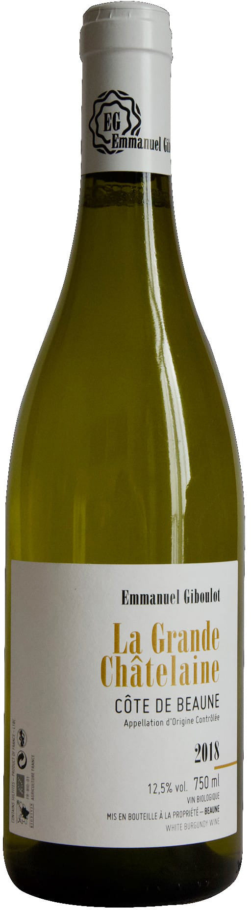 Emmanuel Giboulot Cote de Beaune Blanc "La Grande Chatelaine 2018 (Case only)
